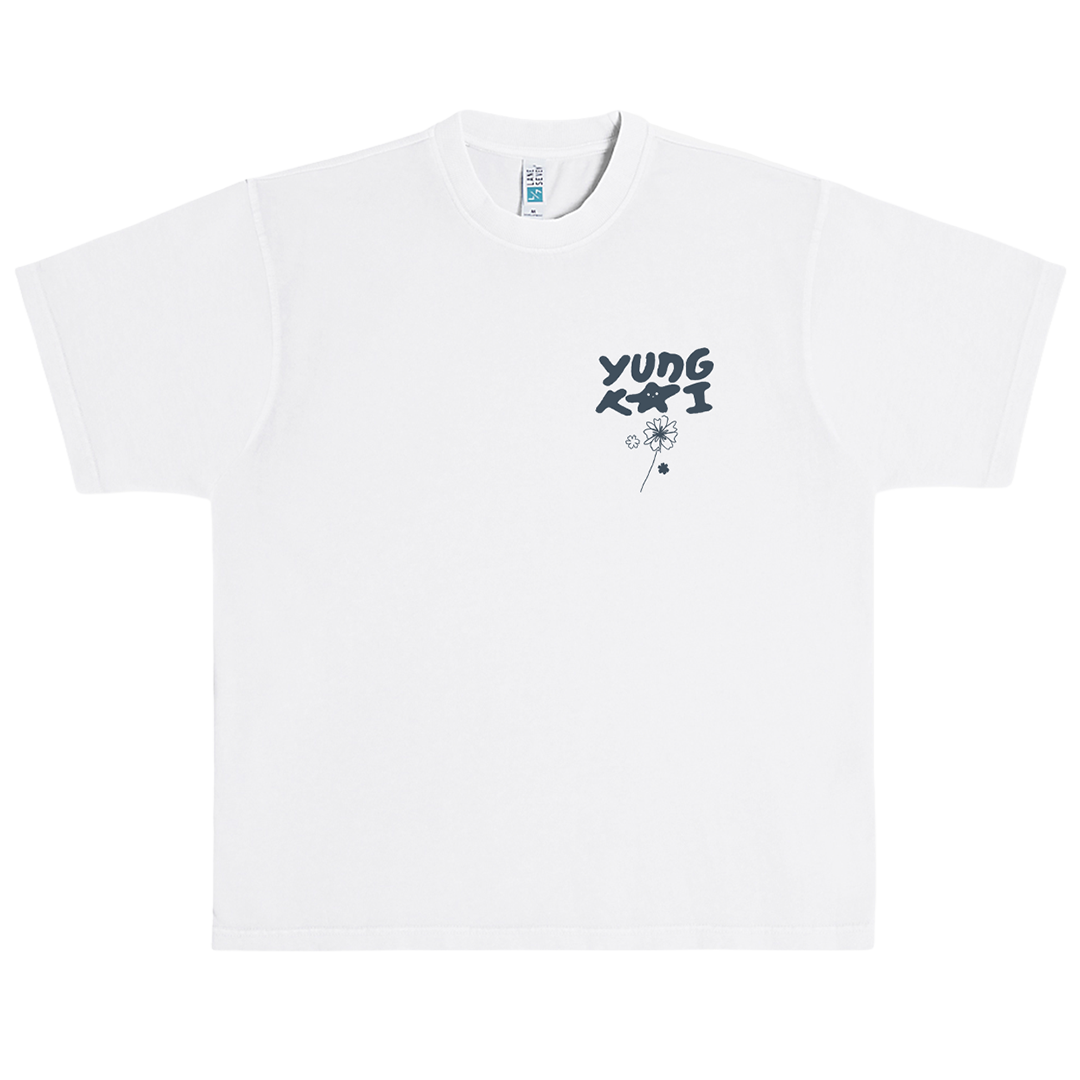 stay with the ocean tour tee - white – yung kai