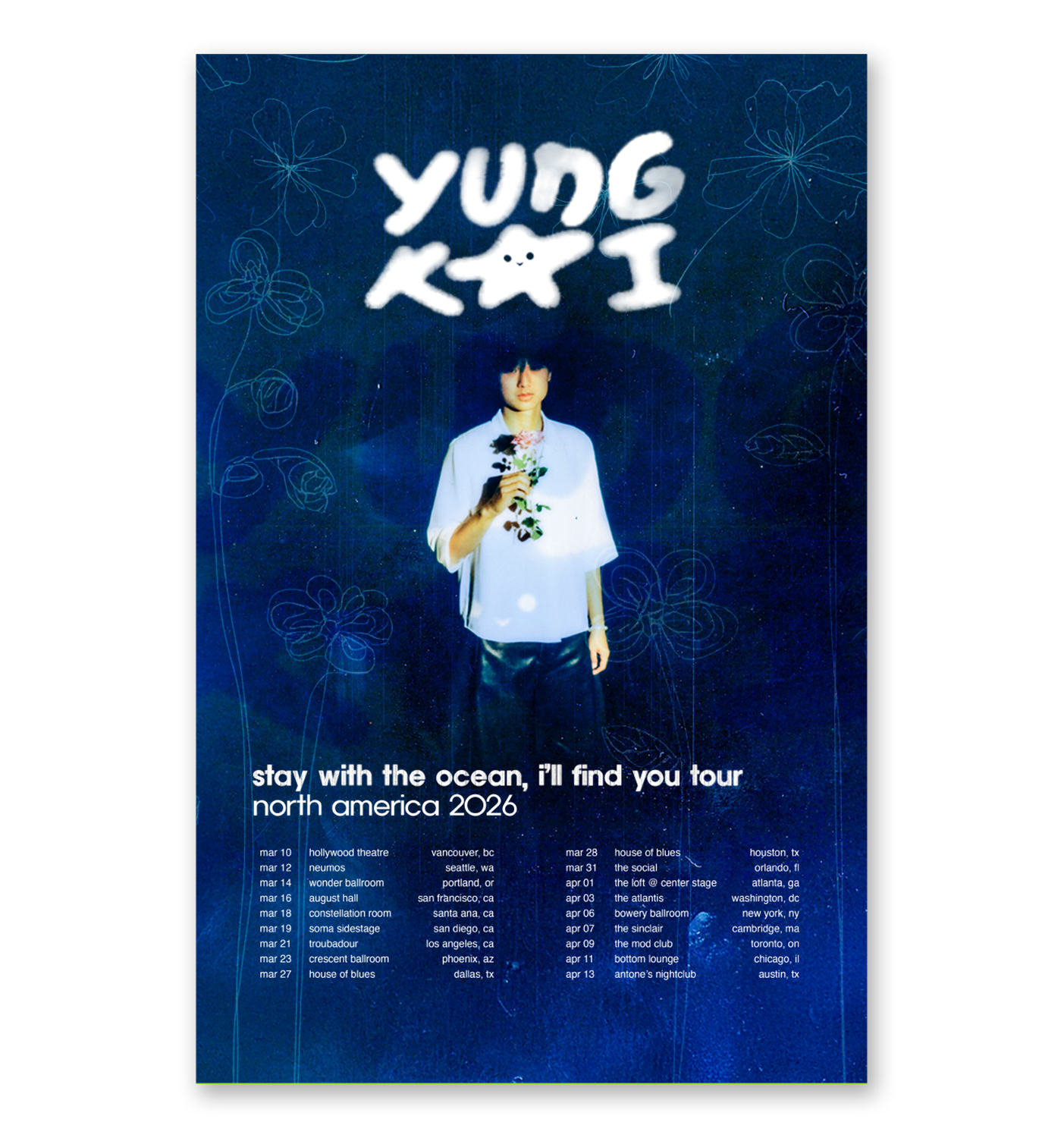 stay with the ocean tour poster