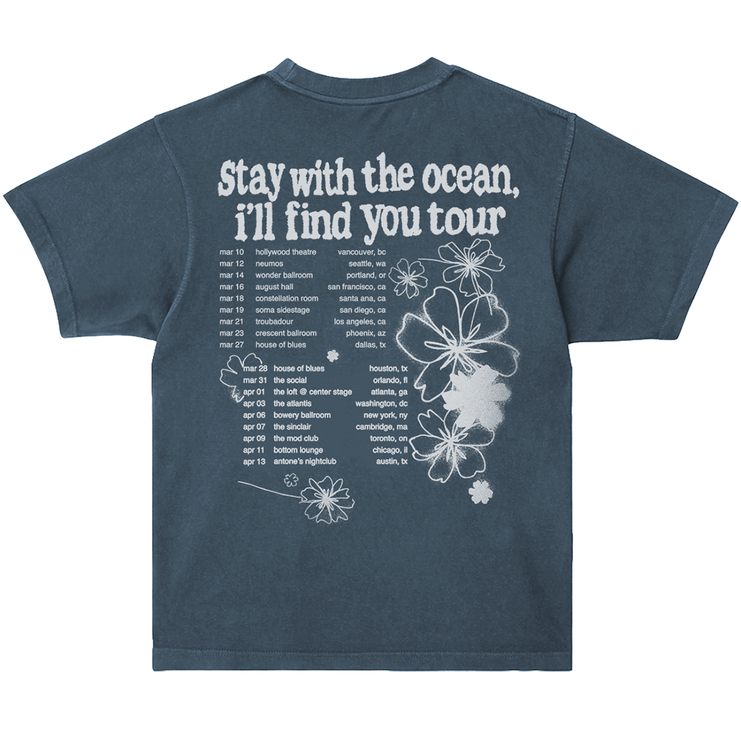 stay with the ocean tour tee - navy