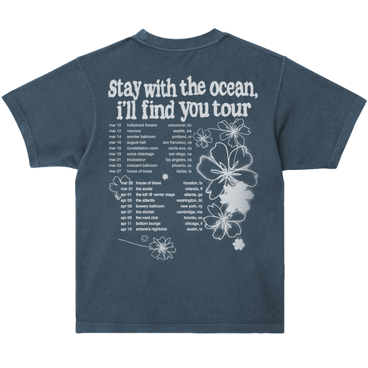 stay with the ocean tour tee - navy